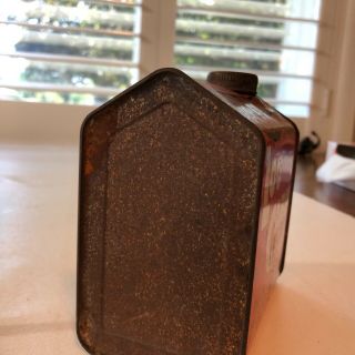 VINTAGE 1940 ' s TOWLE ' S LOG CABIN SYRUP TIN CONTAINER 2