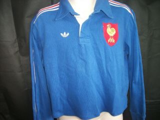 Vintage Adidas France 1980 ' s Rugby shirt/ 2