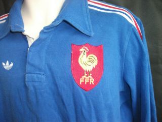 Vintage Adidas France 1980 ' s Rugby shirt/ 3