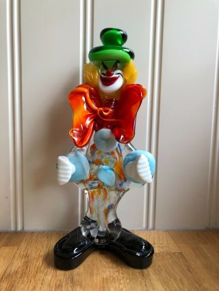 Vintage Collectable Murano Glass Clown