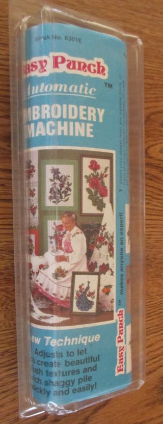 Vintage Easy Punch Automatic Embroidery Machine 8301e With Booklets