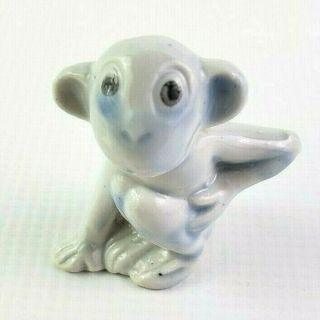 Monkey Chimp Figurine Miniature Ceramic - Porcelain Hand Painted Made in Japan - VTG 2