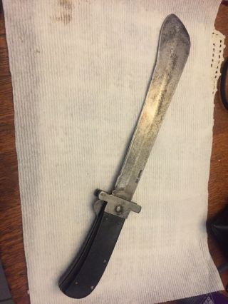 Vintage WWII Case XX Pilot AAF Survival Folding Machete Blade Knife 15 - 1/2 