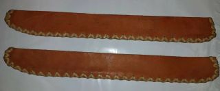 Ice Skate Blade Covers Vintage Leather Ice Skate Blade Covers M - E