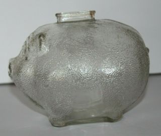 Vintage Anchor Hocking Carnival Glass Piggy Bank Top Coin Slot