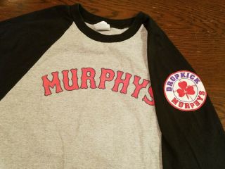 Vtg Dropkick Murphys Baseball Raglan Shirt Xl Sing Loud Sing Proud Irish Punk