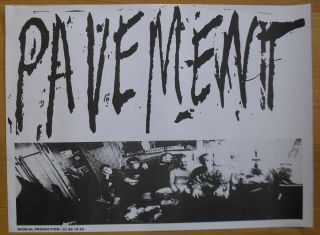 Pavement Vintage French Concert Poster