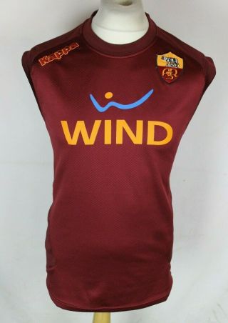 Vintage Kappa As Roma Football Training Vest Shirt Mens Xl Rare
