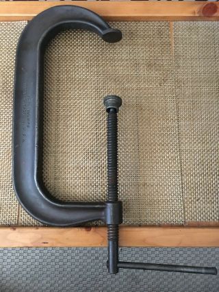 Vintage Williams 12” Drop Forged Deep Throat C Clamp Welding Fabrication