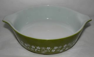 Vintage PYREX SPRING BLOSSOM Covered Casserole Dish 471 - B 1 Pint 3
