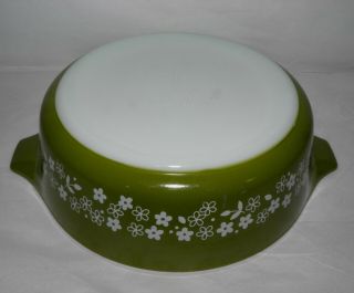Vintage PYREX SPRING BLOSSOM Covered Casserole Dish 471 - B 1 Pint 4