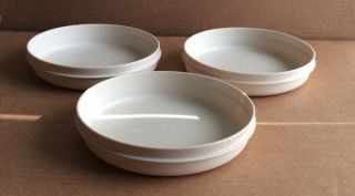 Vintage Set Of 3 Tupperware Almond Container Bowl 1262 Sa