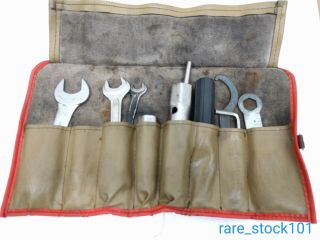 Vintage Bmw Airhead Tool Kit Tool Roll Spark Plug Socket Combination Wrench