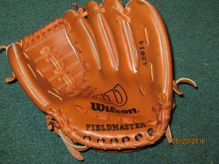 Vintage Wilson Youth Baseball Glove A2614 Fieldmaster Leather Mitt