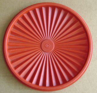 Vintage Tupperware Servalier Replacement 7 1/2 " Red Lid Only 806 - 2 Sa