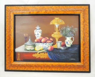 Vintage French Oil Painting Signed L Dondaine 