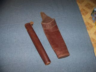 2 Vintage Leather Bear? Pearson? Back Hip Quiver Longbow Recurve Bow Bow Archery
