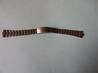 Vintage Ladies 14mm Seiko Stainless Steel Strap 7.  25 Inches Long
