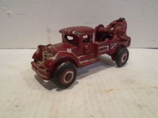 Arcade Tow Truck - Cast Iron Wrecker Vintage 1930s Or Hubley