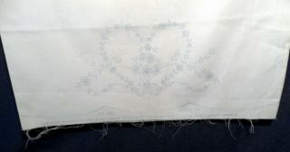 Vintage Stamped Cross Stitch Embroidery Pillow Case Daisy Heart 102 Unfinished