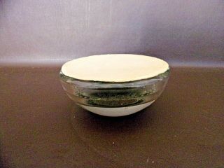 Vintage Domed Glass Paperweight With Dried Flowers (1A098) 5