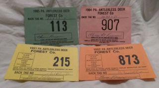 Low Digit Forest Doe Pa Pennsylvania Hunting License Forest County Antlerless