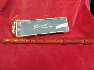 Vintage 3 Piece Wood Purcell Recorder