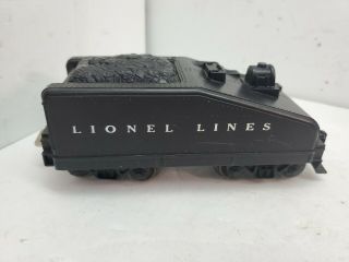 Vintage Lionel Lines O Gauge Slope Back Train Coal Car Tender