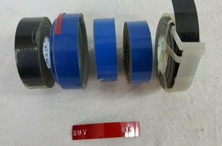 VINTAGE Dymo Tapewriter M - 5 Label Maker 6 Spare Tape Rolls 8