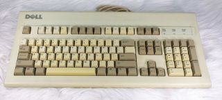 Vintage Dell Ps2 At101w Clicky Mechanical Keyboard Gyum90sk Alps