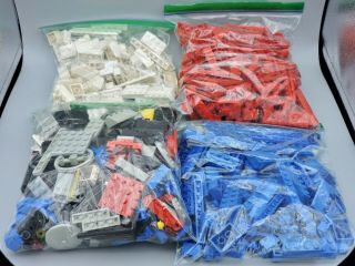 Lego Vintage Space System Parts 2 Lbs Grey Black Blue Red White Bricks Minifigs