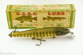 Vintage Creek Chub Husky Pikie Minnow Antique Lure Pike Scale Db16