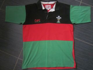 Vintage Mens Wales 1991 - 92 Cotton Traders International Rugby Training Shirt XL 2