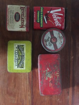 Old Tobacco Tins Vintage Bulk