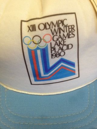 1980 OLYMPICS WINTER GAMES LAKE PLACID BEANIE HAT - VINTAGE - MADE IN USA NOS 2
