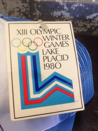 1980 OLYMPICS WINTER GAMES LAKE PLACID BEANIE HAT - VINTAGE - MADE IN USA NOS 3