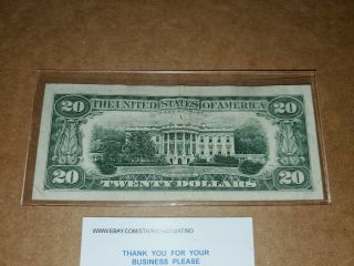 1977 (B) $20 Twenty Dollar Bill Federal Reserve Note Vintage Old Money 5