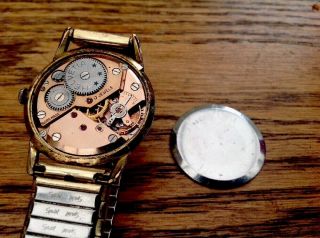 Vintage HELVETIA men ' s wrist watch FOR REPAIR or SPARES 2