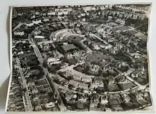 Vintage Photograph Aerial View Of The Park Private Estate Nottingham