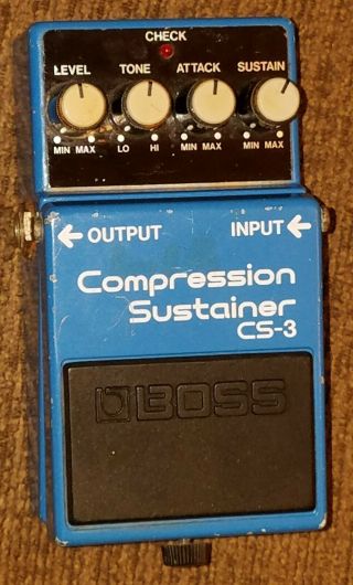 Vintage Mij Boss Cs - 3 Compressor Guitar Effect Pedal - Japan 