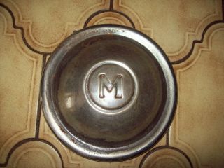 Vintage Oem Morris Minor Dog Dish Hubcap Hub Cap M Emblem Motif