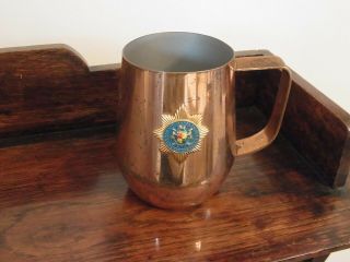 Vintage South African Police Copper Plated Tankard Police Collectible S Africa
