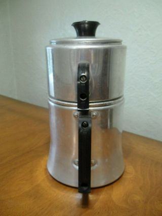 Vintage MIRRO Aluminum Stacking 6 Cup DRIP COFFEE Maker Model 781 1/2 1.  5 qt 2