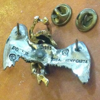 Led Zeppelin Vintage Angel Pin badge,  Alchemy 1989. 4