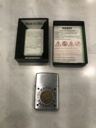 Zippo Lighter Native American With Indian Head Coin Vintage