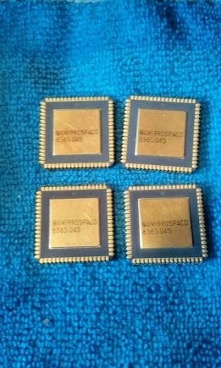 Vintage Motorola Chips Ami9905pacd Ic Eprom Gold Scrap See Photos Qty 4