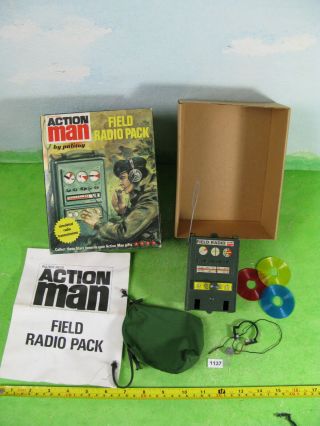 Vintage Action Man Boxed Field Radio Pack Collectable Toy Palitoy 1137