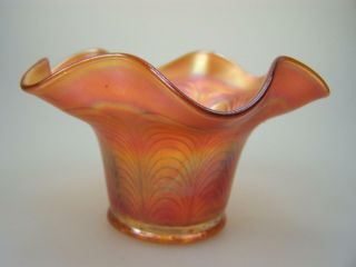 Vintage Fenton Marigold Carnival Glass Hat Vase 