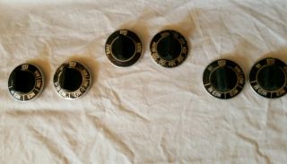 Complete Set (6) Vintage Ge Electric Stove Range Oven Knobs Part 393d531