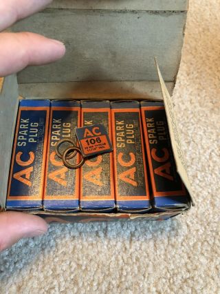 Vintage Ac Spark Plugs Usa (box Of 10)